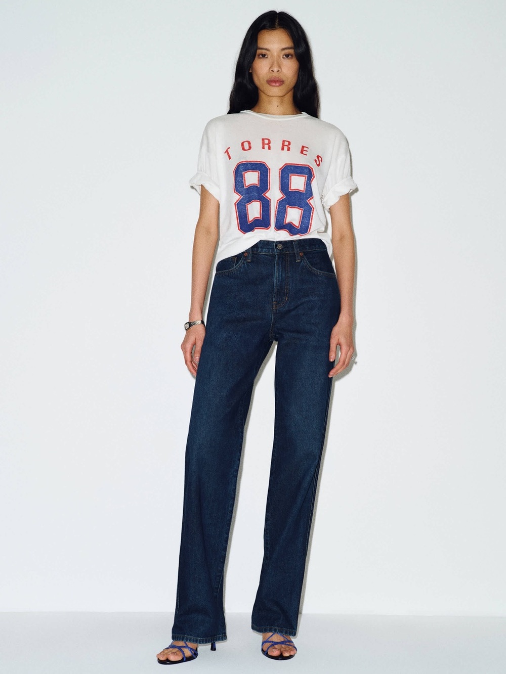 Reformation Vals 90s mid rise straight long jeans